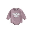 thumbnail image 1 of Bagilaanoe Newborn Baby Girl Oversized Romper Sweatshirt Long Sleeve Bodysuits Letter Embroidery Pullover 3M 6M 12M 18M Infant Casual Tee Tops, 1 of 9