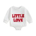 thumbnail image 1 of Bagilaanoe Newborn Baby Girl Oversized Romper Sweatshirt Long Sleeve Bodysuits Letter Embroidery Pullover 3M 6M 12M 18M Infant Casual Tee Tops, 1 of 8