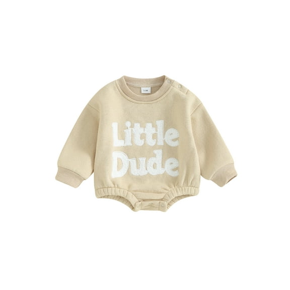 Bagilaanoe Newborn Baby Girl Oversized Romper Sweatshirt Long Sleeve Bodysuits Letter Print Pullover 3M 6M 9M 12M 18M Infant Casual Tee Tops