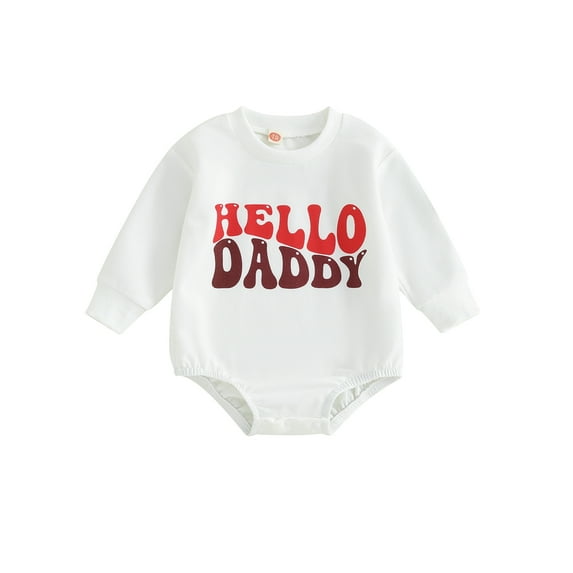 Bagilaanoe Newborn Baby Girl Oversized Romper Sweatshirt Long Sleeve Bodysuits Letter Print Pullover 6M 12M 18M 24M Infant Casual Tee Tops