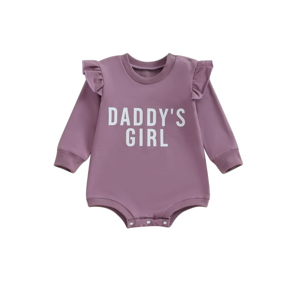 Bagilaanoe Newborn Baby Girl Oversized Romper Sweatshirt Long Sleeve Bodysuits Letter Print Pullover 6M 12M 18M 24M Infant Casual Tee Tops
