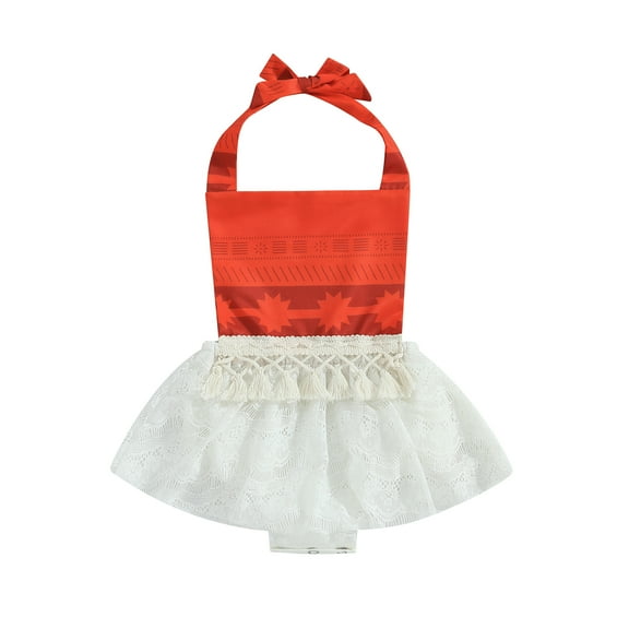 Bagilaanoe Newborn Baby Girl Rompers Dress Sleeveless Bodysuit 6M 12M 18M 24M Infant Lace Patchwork A-line Tulle Skirt Summer Clothes
