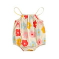 thumbnail image 1 of Bagilaanoe Newborn Baby Girl Rompers Floral Print Sleeveless Bodysuits 3M 6M 9M 12M 18M Infant Casual One Piece Short Jumpsuit, 1 of 7