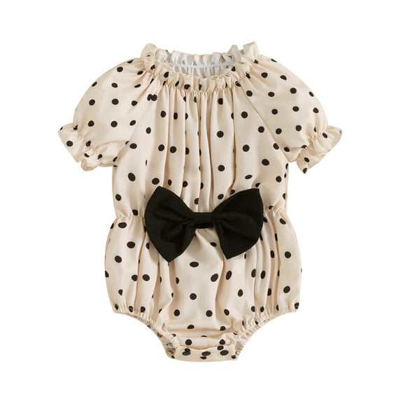 Bagilaanoe Newborn Baby Girl Rompers Print Short Sleeve Bodysuits 1M 3M 6M 9M 12M Infant Summer One Piece Jumpsuit