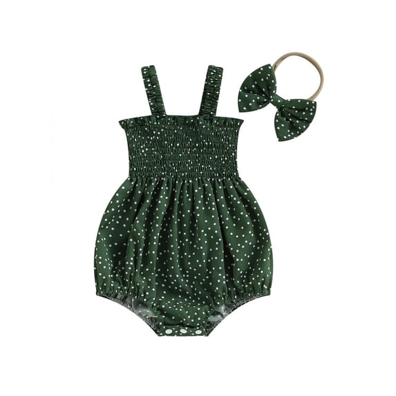 Bagilaanoe Newborn Baby Girl Rompers Print Sleeveless Bodysuit + Headband 3M 6M 12M 18M Infant Summer One Piece Jumpsuit