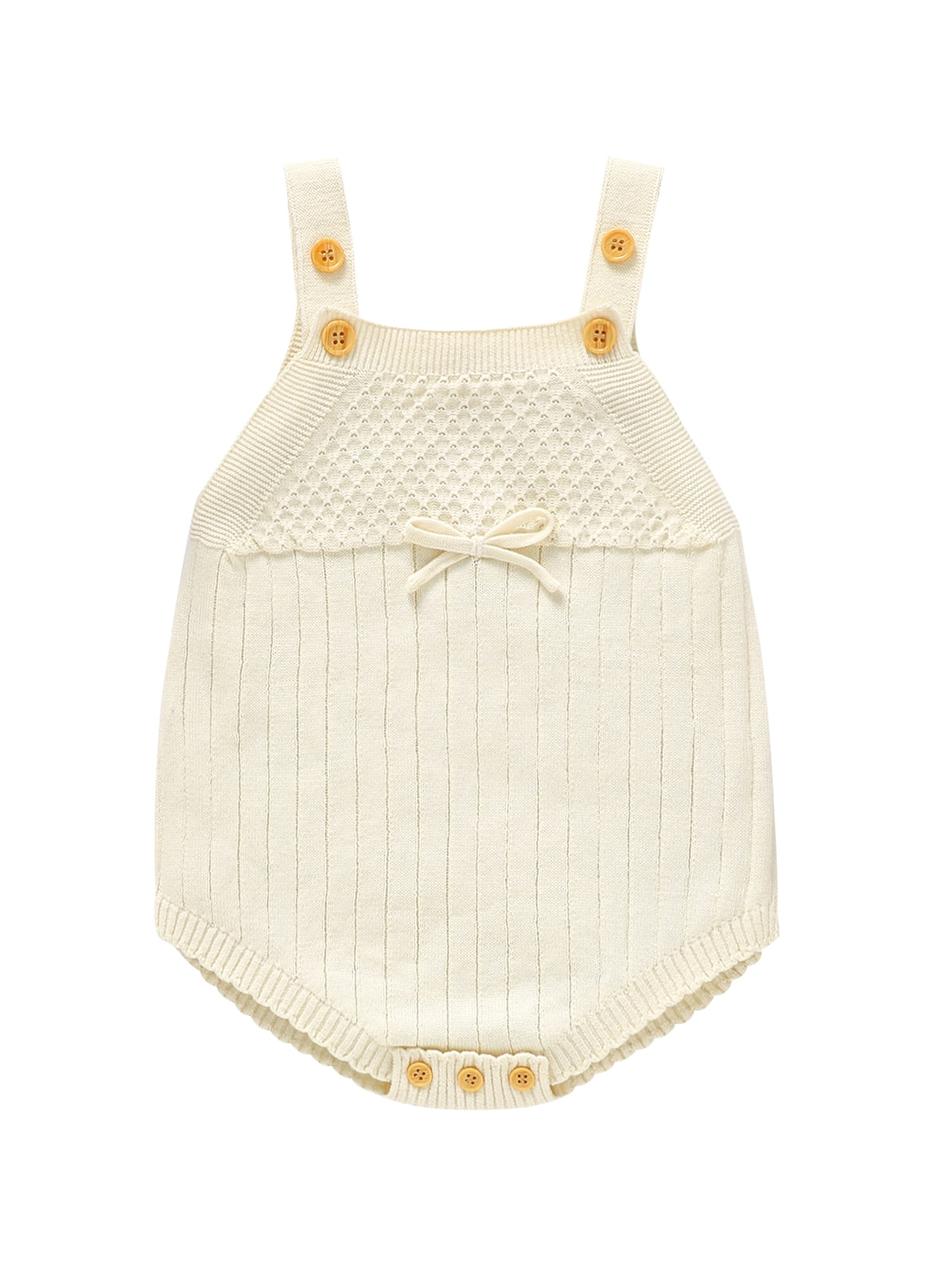 Bagilaanoe Newborn Baby Girl Rompers Sweater Sleeveless Bodysuits