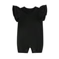 thumbnail image 1 of Bagilaanoe Newborn Baby Girl Summer Jumpsuit Fly Sleeve Bodysuit 3M 6M 12M 18M Infant Casual One Piece Romper, 1 of 8