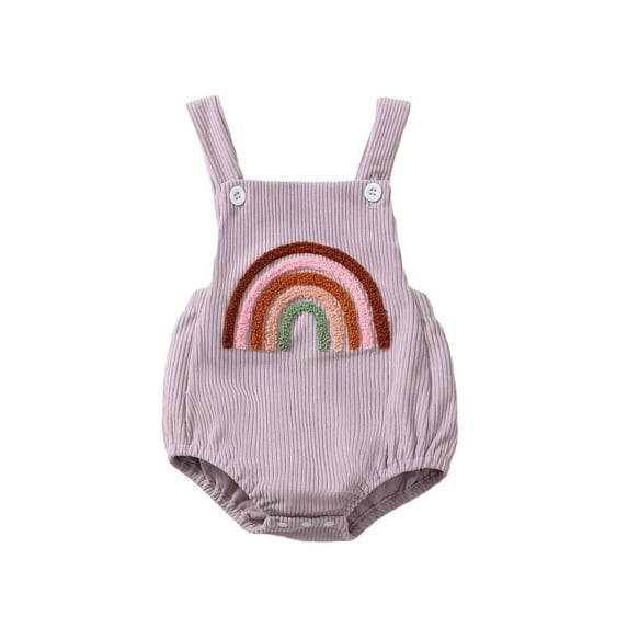 Bagilaanoe Newborn Baby Girl Summer Rompers Embroidery Sleeveless Bodysuits 3M 6M 9M 12M Infant Ribbed One Piece Short Jumpsuit