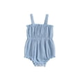 thumbnail image 1 of Bagilaanoe Newborn Baby Girl Summer Rompers Pleated Sleeveless Bodysuits 3M 6M 12M 18M 24M Infant Casual One Piece Short Jumpsuit, 1 of 7