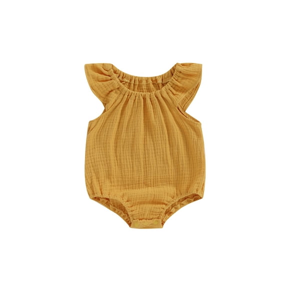 Bagilaanoe Newborn Baby Girl Summer Rompers Short Sleeve Bodysuits 3M 6M 12M 18M 24M Infant Casual One Piece Short Jumpsuit