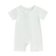 thumbnail image 1 of Bagilaanoe Newborn Baby Girls Boys One-pieces Short Sleeve Jumpsuit 3M 6M 12M 18M 24M Infant Romper Casual Clothing, 1 of 8