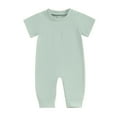thumbnail image 1 of Bagilaanoe Newborn Baby Girls Boys One-pieces Short Sleeve Jumpsuit 3M 6M 12M 18M Infant Romper Summer Casual Clothing, 1 of 7