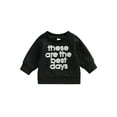 thumbnail image 1 of Bagilaanoe Newborn Baby Girls Boys Sweatshirts Letter Print Long Sleeve Pullovers 3M 6M 12M18M 24M Spring Autumn Casual Tops, 1 of 8