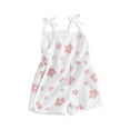 thumbnail image 1 of Bagilaanoe Newborn Baby Girls One-pieces Flower Print Sleeveless Jumpsuit 6M 12M 18M 24M 3T 4T Kids Romper Casual Clothing, 1 of 8