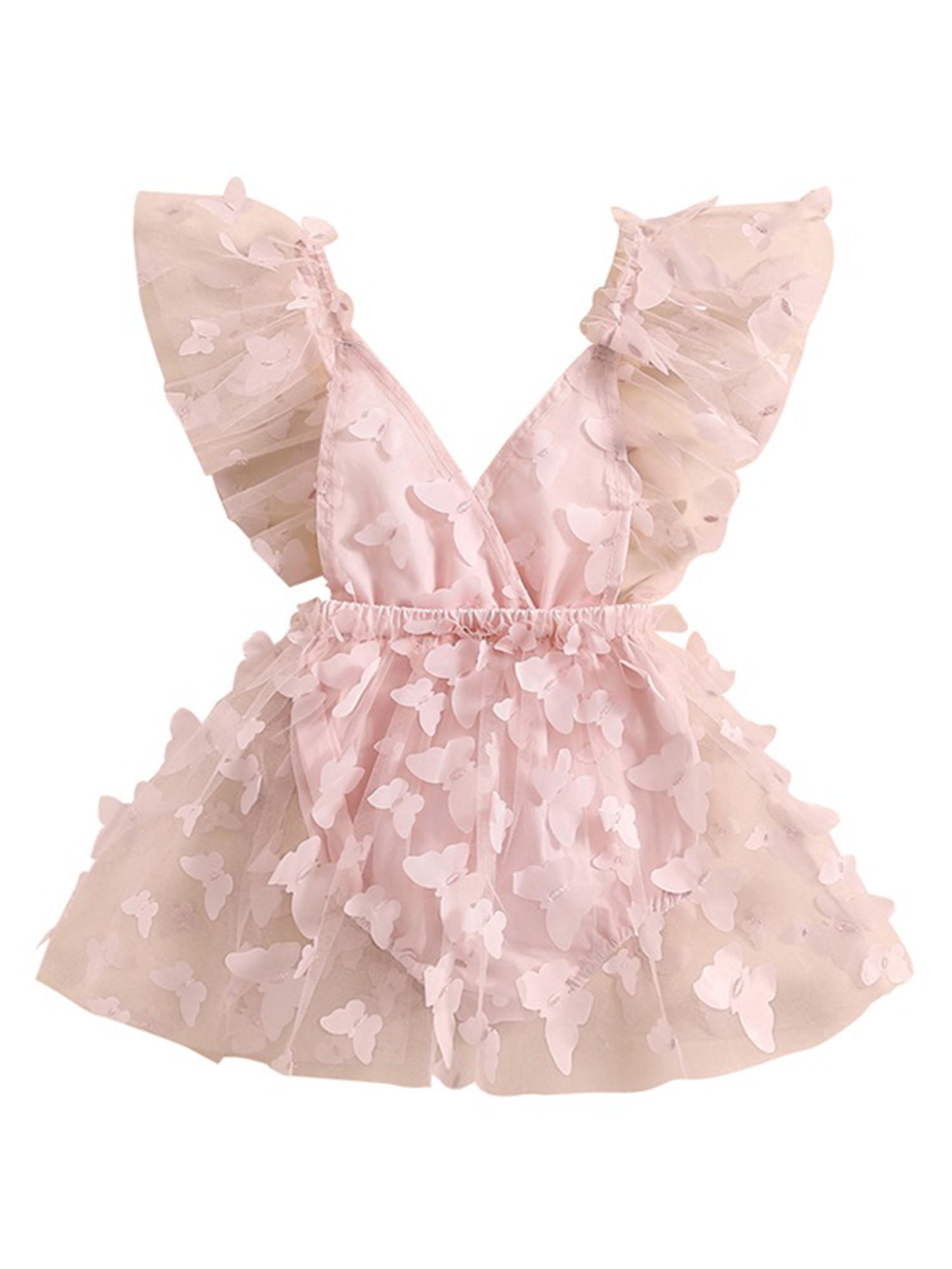 Summer Baby Kids Cute Butterfly Pattern Vest and Shorts Clothing Set for Girls