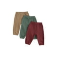 thumbnail image 1 of Bagilaanoe Packs of 3 Toddler Baby Girls Boys Sweatpants 6M 12M 3T 3T 4T Infant Casual Pants Kids Solid Color Active Joggers Pants Bottoms, 1 of 9