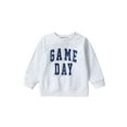 thumbnail image 1 of Bagilaanoe Toddler Baby Boy Casual Sweatshirt Long Sleeve Letter Print Pullover 6M 12M 18M 24M 3T 4T 5T Kids Fall Loose Tee Tops, 1 of 9