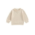 thumbnail image 1 of Bagilaanoe Toddler Baby Boy Casual Sweatshirt Long Sleeve Pullover 6M 12M 18M 24M 3T 4T Kids Casual Loose Tee Tops, 1 of 9