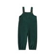 thumbnail image 1 of Bagilaanoe Toddler Baby Boy Corduroy Jumpsuit Sleeveless Solid Color Romper Suspender Overalls 6M 12M 18M 24M 3T 4T Kids Long Pants Casual Outfits, 1 of 8