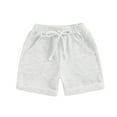 thumbnail image 1 of Bagilaanoe Toddler Baby Boy Girl Shorts Elastic Waist Drawstring Shorts Bottoms 6M 12M 18M 24M 3T Kids Summer Clothes, 1 of 6