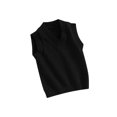 thumbnail image 1 of Bagilaanoe Toddler Baby Boy Girl Sweater Vest 6M 12M 18M 24M 3T 4T 5T Kids Lightweight Sleeveless V Neck Solid Color Pullover Knitted Tank Tops, 1 of 9