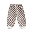 thumbnail image 1 of Bagilaanoe Toddler Baby Boy Girls Casual Pants Plaid Elastic Waist Trousers 1T 2T 3T 4T 5T Daily Sweatpants Streetwear, 1 of 8