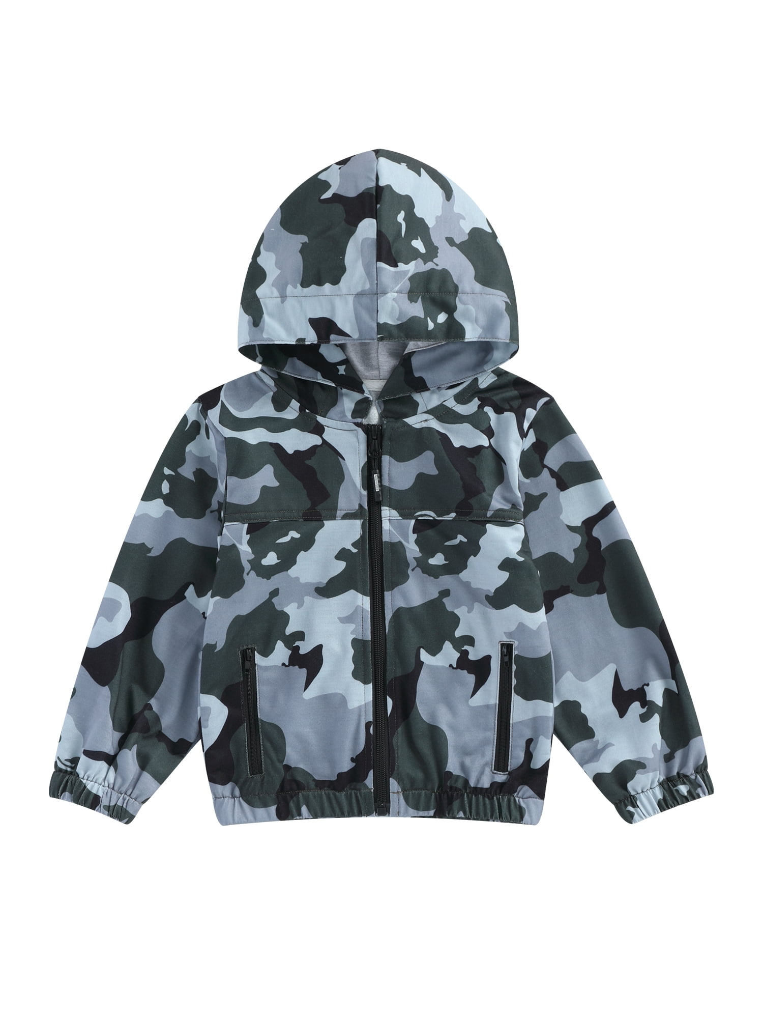 Bagilaanoe Toddler Baby Boy Hooded Jacket Camouflage Long Sleeve