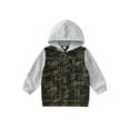 thumbnail image 1 of Bagilaanoe Toddler Baby Boy Hooded Jacket Long Sleeve Single-Breasted Denim Coat with Pockets 18M 24M 2T 3T 4T 5T 6T Kids Fall Casual Outwear, 1 of 8