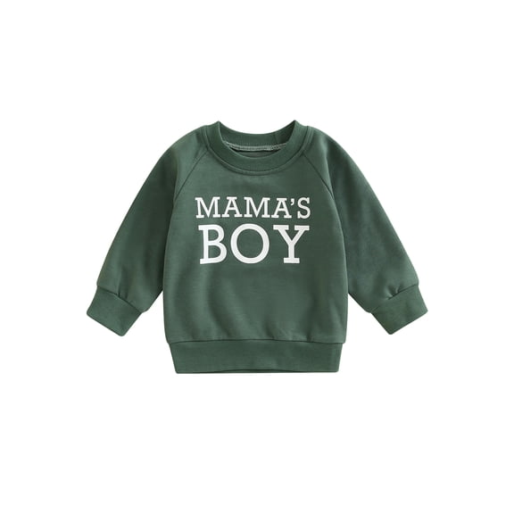 Bagilaanoe Toddler Baby Boy Oversized Sweatshirt Long Sleeve Letter Print Pullover 6M 12M 18M 24M 3T Kids Loose Tee Tops