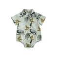 thumbnail image 1 of Bagilaanoe Toddler Baby Boy Shirt Rompers Print Short Sleeve Bodysuits 3M 6M 12M 18M 24M 3T 4T Kids Casual Summer Tops, 1 of 9