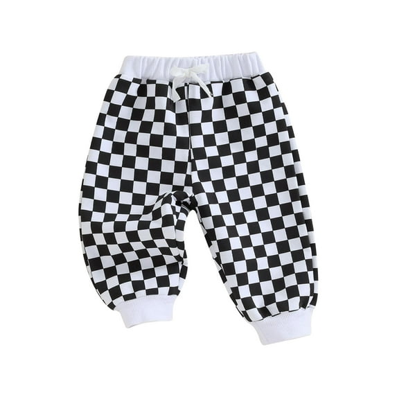 Bagilaanoe Toddler Baby Boy Sweatpants Checkerboard Patchwork Jogger Pants 6M 12M 18M 24M 3T Kids Casual Trousers Casual Clothes