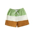 thumbnail image 1 of Bagilaanoe Toddler Baby Boys Casual Shorts Quick Dry Drawstring Short Pants 6M 12M 18M 24M 3T Kids Contrast Color Summer Clothes, 1 of 7