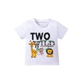 thumbnail image 1 of Bagilaanoe Toddler Baby Boys Girls T-Shirts Letter Print Short Sleeve Tees 18M 24M 3T Kids Summer Casual Tops, 1 of 9