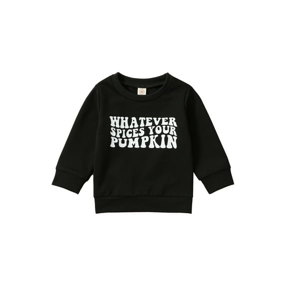 Bagilaanoe Toddler Baby Boys Sweatshirt Long Sleeve Letter Print Pullover 6M 12M 18M 24M 3T Kids Loose Tee Tops