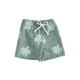 thumbnail image 1 of Bagilaanoe Toddler Baby Boys Swim Trunks Print Elastic Waist Shorts 6M 12M 18M 24M 3T 4T Kids Beach Shorts Swimwear Bathing Suit, 1 of 8