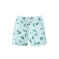 thumbnail image 1 of Bagilaanoe Toddler Baby Boys Swim Trunks Summer Print Elastic Drawstring Board Shorts 6M 12M 18M 24M 3T 4T Kids Swimwear Bathing Suit, 1 of 7