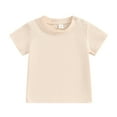 thumbnail image 1 of Bagilaanoe Toddler Baby Boys T-shirt Short Sleeve Crew Neck Tees 6M 12M 18M 24M 3T 4T Kids Summer Tops Clothes, 1 of 8