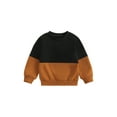 thumbnail image 1 of Bagilaanoe Toddler Baby Girl Boy Casual Sweatshirt Long Sleeve Contrast Color Pullover 6M 12M 18M 24M 3T Kids Fall Loose Tee Tops, 1 of 8