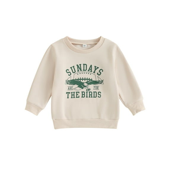 Bagilaanoe Toddler Baby Girl Boy Casual Sweatshirt Long Sleeve Letter Print Pullover 6M 12M 18M 24M 3T 4T Kids Fall Loose Tee Tops