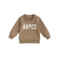 thumbnail image 1 of Bagilaanoe Toddler Baby Girl Boy Casual Sweatshirt Long Sleeve Letter Print Pullover 6M 12M 18M 24M 3T 4T Kids Fall Loose Tee Tops, 1 of 9