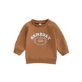 thumbnail image 1 of Bagilaanoe Toddler Baby Girl Boy Casual Sweatshirt Long Sleeve Letter Print Pullover 6M 12M 18M 24M 3T Kids Fall Loose Tee Tops, 1 of 7