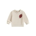 thumbnail image 1 of Bagilaanoe Toddler Baby Girl Boy Casual Sweatshirt Long Sleeve Letter Print Pullover 6M 12M 18M 24M 3T Kids Fall Loose Tee Tops, 1 of 7
