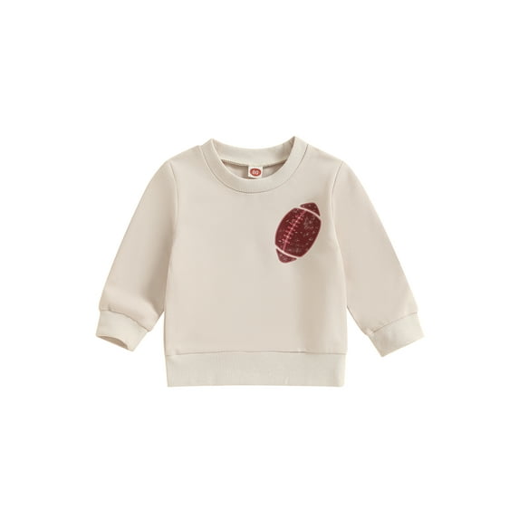 Bagilaanoe Toddler Baby Girl Boy Casual Sweatshirt Long Sleeve Letter Print Pullover 6M 12M 18M 24M 3T Kids Fall Loose Tee Tops