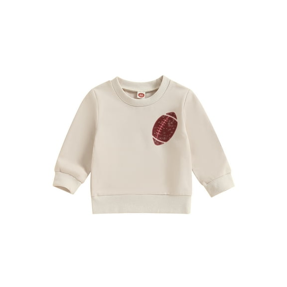 Bagilaanoe Toddler Baby Girl Boy Casual Sweatshirt Long Sleeve Letter Print Pullover 6M 12M 18M 24M 3T Kids Fall Loose Tee Tops