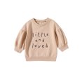 thumbnail image 1 of Bagilaanoe Toddler Baby Girl Boy Casual Sweatshirt Long Sleeve Letter Print Pullover 6M 12M 18M 24M 3T Kids Fall Loose Tee Tops, 1 of 8