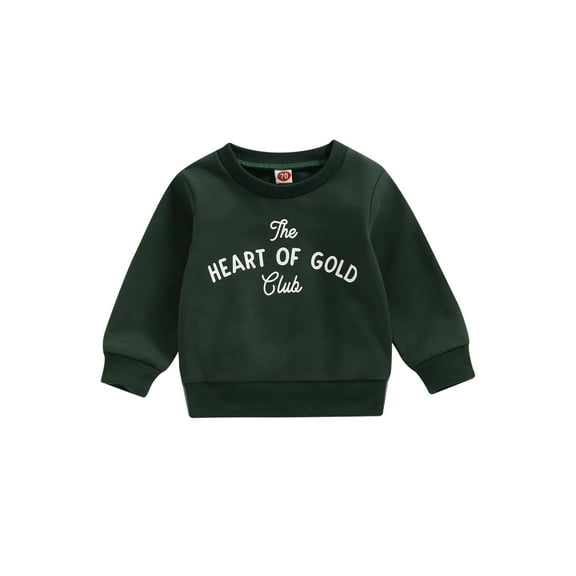 Bagilaanoe Toddler Baby Girl Boy Casual Sweatshirt Long Sleeve Letter Print Pullover 6M 12M 18M 24M 3T Kids Loose Tee Tops