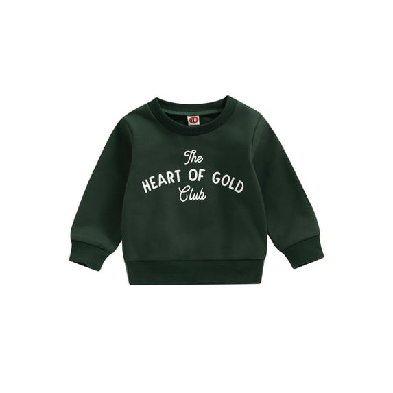 Bagilaanoe Toddler Baby Girl Boy Casual Sweatshirt Long Sleeve Letter Print Pullover 6M 12M 18M 24M 3T Kids Loose Tee Tops