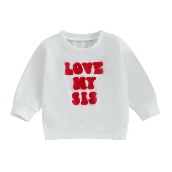 Bagilaanoe Toddler Baby Girl Boy Casual Sweatshirt Long Sleeve Letter Print Pullover 6M 12M 18M 24M 3T Kids Loose Tee Tops