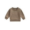 thumbnail image 1 of Bagilaanoe Toddler Baby Girl Boy Casual Sweatshirt Long Sleeve Pullover 6M 12M 18M 24M 3T 4T Kids Fall Loose Tee Tops, 1 of 8