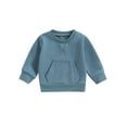 thumbnail image 1 of Bagilaanoe Toddler Baby Girl Boy Casual Sweatshirt Long Sleeve Pullover 6M 12M 18M 24M 3T 4T Kids Fall Loose Tee Tops, 1 of 8